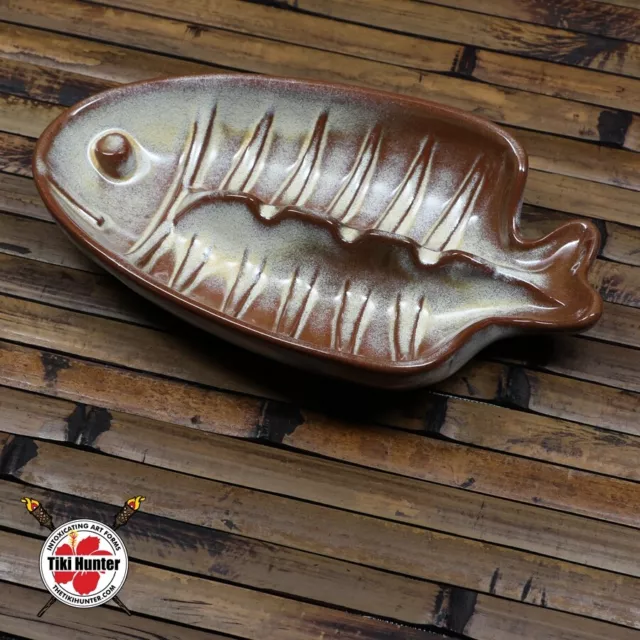 Tiki Ashtray - Frankoma Fish Ashtray T8 - Club Trade Winds #5