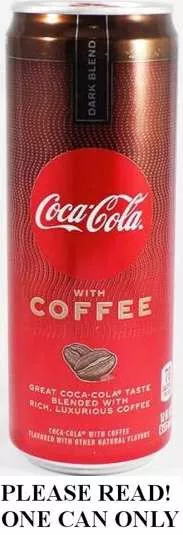 Coca-Cola Scuro Blend Caffè Nuovo Completo 355ml Alto Premium Can USA 2021 Raro