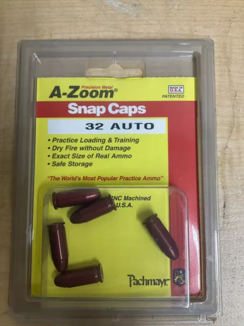 A-Zoom 32 AUTO Snap Caps Precision Metal #15153 5 Per Package Pachmayr