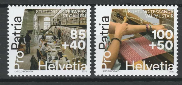 Switzerland 2020 Cultural Heritage 2 MNH Stamps