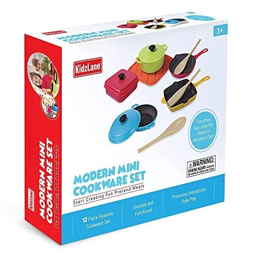 Kids Play Pots and Pans for Toddlers | Durable Mini Cooking Set for Kids Toy,