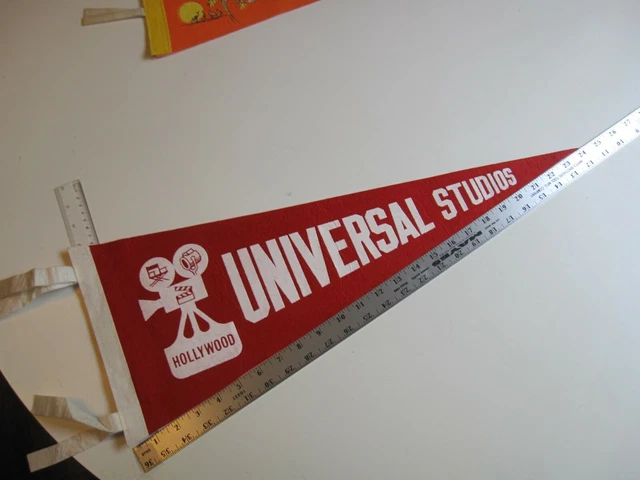 Vintage Universal Studios Hollywood Motion Picture Related Souvenir Pennant BIS