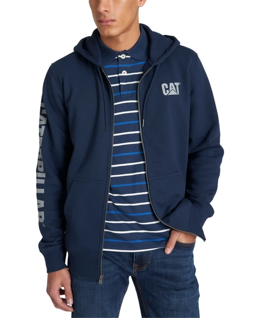 Caterpillar Mens Foundation Logo-Print Fu Detroit Blue L MED BLUE Size LARGE S/S