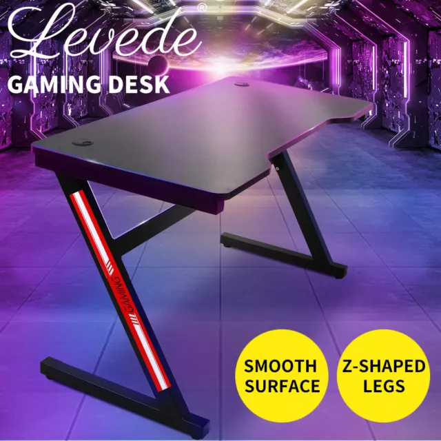 Levede Gaming Desk Office Computer Study Table Laptop Home  Desktop PC 120X60CM