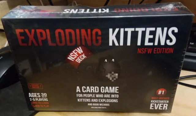 Exploding Kittens Card Game NSFW Deck 2-5 Players Complete With 56 Cards