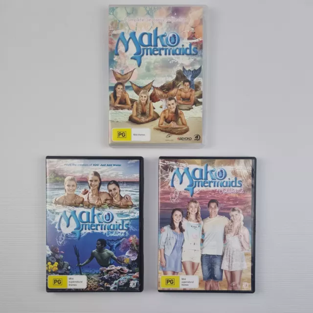 Dvd Mako Mermaids 1ª A 4ª Temp 68 Episódios - 6 Dvd