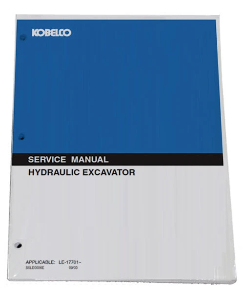 KOBELCO SK013, SK015 Excavator Service Manual Repair Technical Shop Book