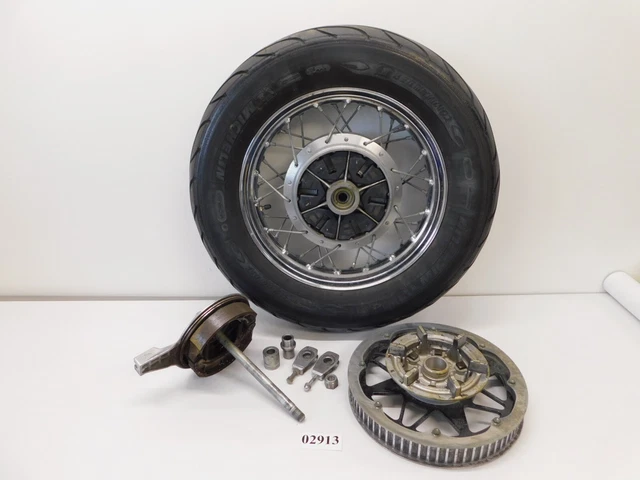 2002 Suzuki Savage LS650 OEM Rear Wheel Rim & Tire W/ Sprocket 64110-24B00