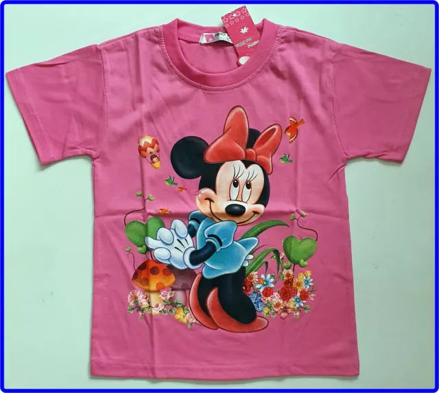 BNWT top Disney Minnie Mouse girls kids cartoon Tshirt new cotton t-shirt size 6