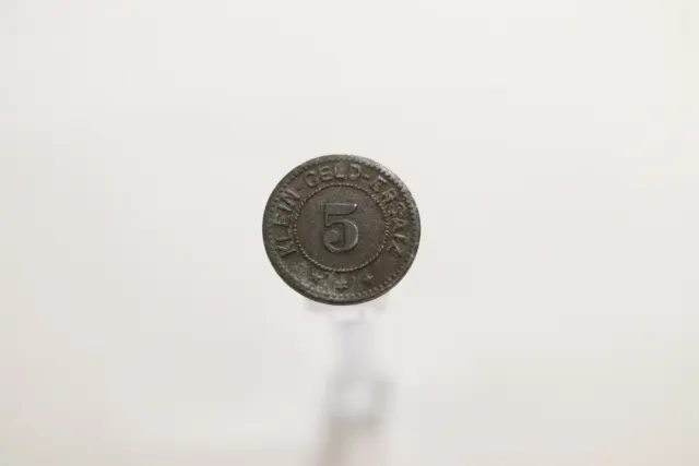 Germany War Money Token 5 Pfennig 1918 Wangen Zinc B19 #T1739
