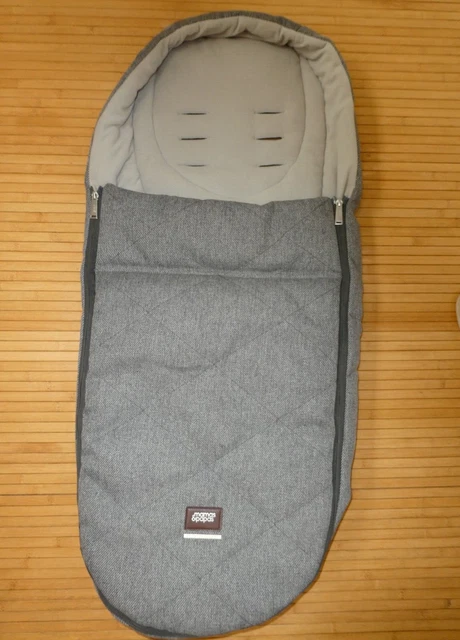 MAMAS PAPAS Ocarro Footmuff Cosytoes Grey Twill Urbo Flip XT2