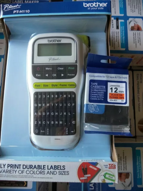 BROTHER LABEL MAKER PT-H110 HANDHELD BRAND NEW 🔥BONUS Free extra TAPE