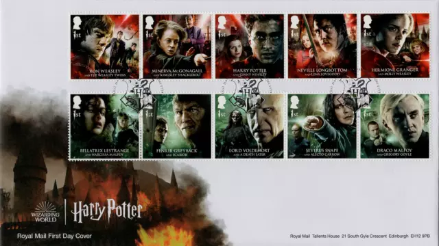 2023 GB HARRY POTTER Stamps FIRST DAY COVER HALLOWS Pmk  NICE* FDC 19.10.23