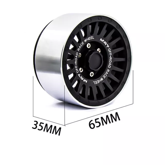 G53 Vp Metal 2.2" Beadlock Wheel Hub Wheel Rims For 1/10 Rc Crawler Axial Scx10