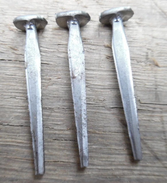 (10) 1.5" - FIRE DOOR CLINCH NAIL  - Vintage Antique - 4d 5
