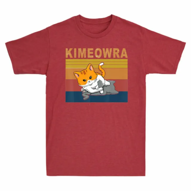 T-shirt JITSU Martial Vintage Funny Cat JIU Cat Arts Kimeowra T-shirt combattente