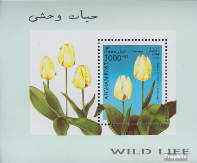 Afghanistan Block93 (kompl.Ausg.) postfrisch 1997 Tulpenzüchtungen