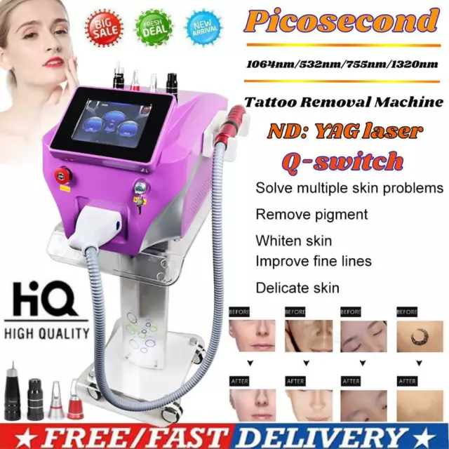 Picosecond Nd Yag Q-Switch Tattoo Removal Machine Pigment Removal AU