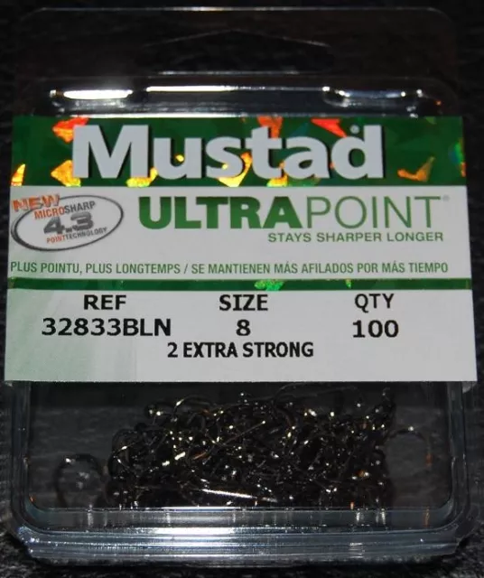 100 - MUSTAD 32833 Black Nickel 2X Strong Salmon Steelhead Jig Hooks for  Molds $14.99 - PicClick