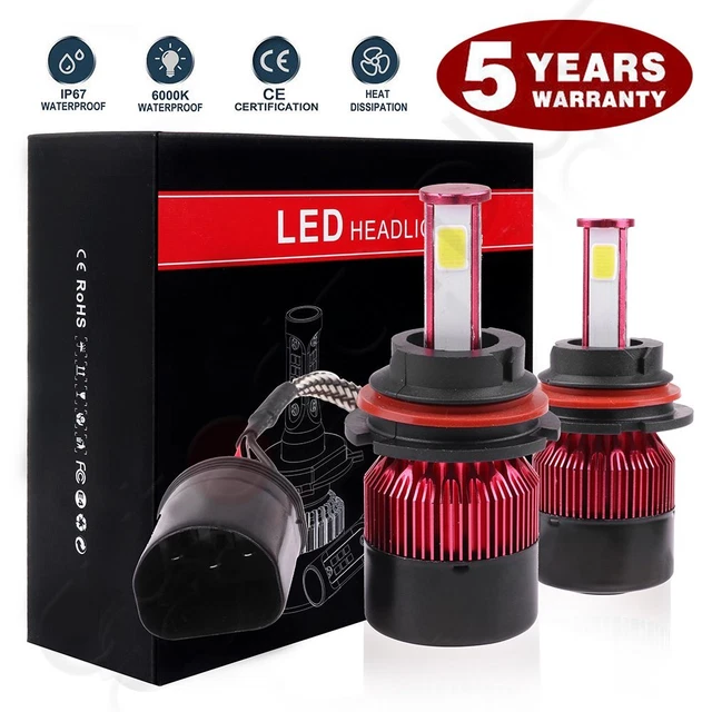 4Side Hb5 9007 Led Headlight Kit 1800W Light Bulbs High Low Beam Lamp 6000K