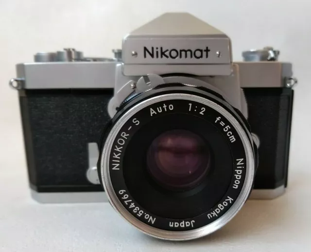 [Exc+4]Nikon Nikomat FT Film Camera w/Nippon Kogaku Nikkor-S Auto f/2 50mm Lens