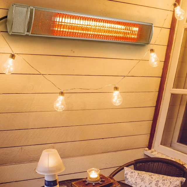 Infrarotheizstrahler Terrassenheizer Werkstattheizer Elektroheizer Garage 2000 W 3