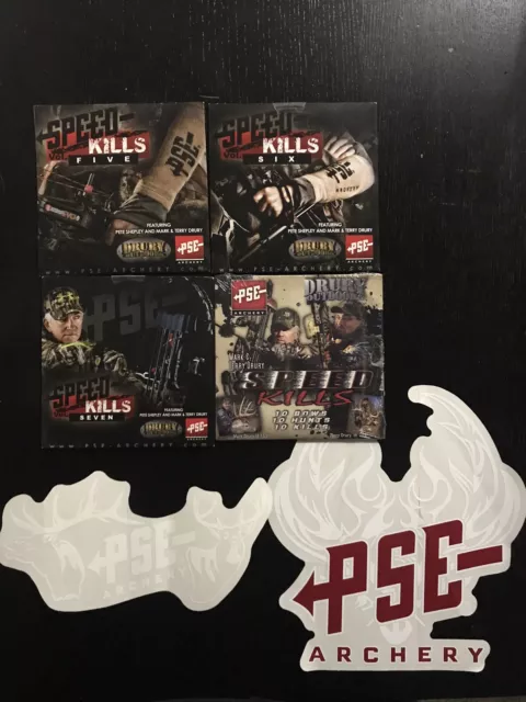 PSE Archery DVDs And Decals Speed Kills Deer Hunting Bow Archery Hoyt Mathews