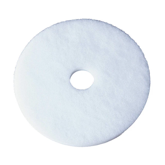 TOUGH GUY 6DNA6 Floor Pad,13 In,White,PK5