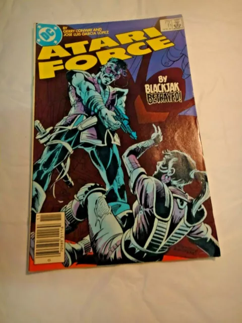 1984 Nov. #11 Atari Force Dc Comic Book "Blackjak Betrayed" Vg