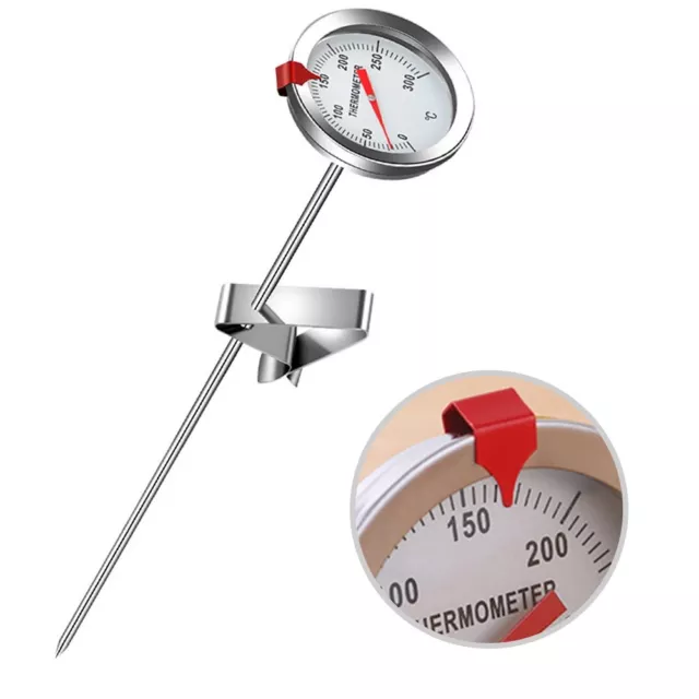 Thermomètre alimentaire en acier inoxydable facile à utiliser avec jauge de te