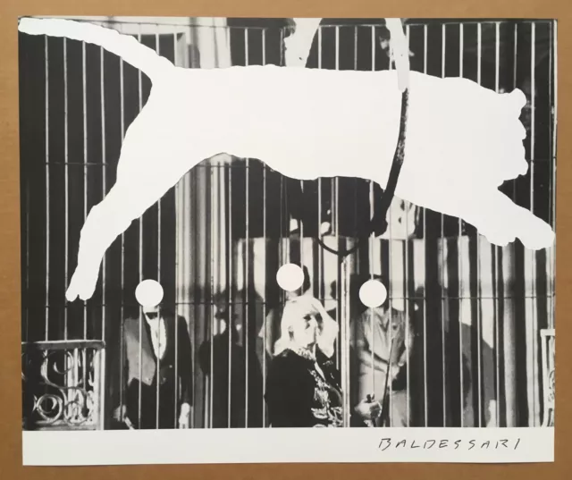 JOHN BALDESSARI - TIGER WITH NO STRIPES (2017) original offset lithograph poster