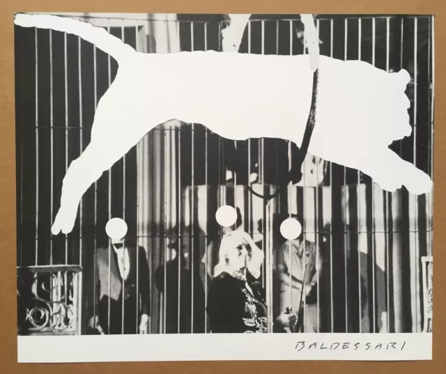 JOHN BALDESSARI - TIGER WITH NO STRIPES (2017) original offset lithograph poster JOHN BALDESSARI - TIGER WITH NO STRIPES (2017) original offset lithograph poster