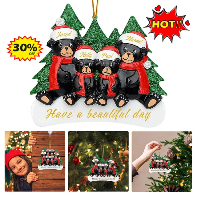 PERSONALISED CHRISTMAS FAMILY Tree DecorChristmas 2024 bauble 26people