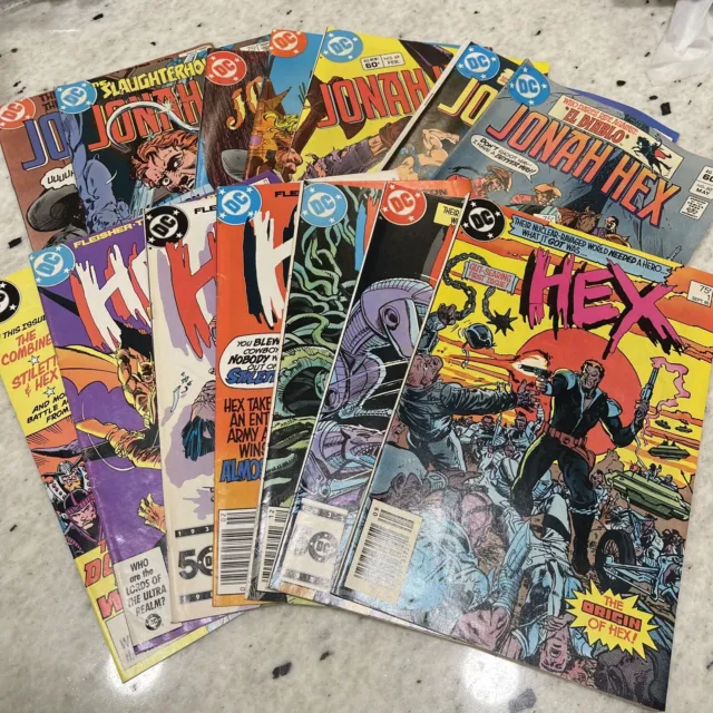 DC Jonah Hex & Hex Lot Of 14 Various Issues 1-88 1982-1986 Weatern Comic Origin