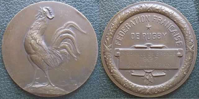Médaille Ancienne En Bronze - Fédération Française De Billard - Collection Sportive