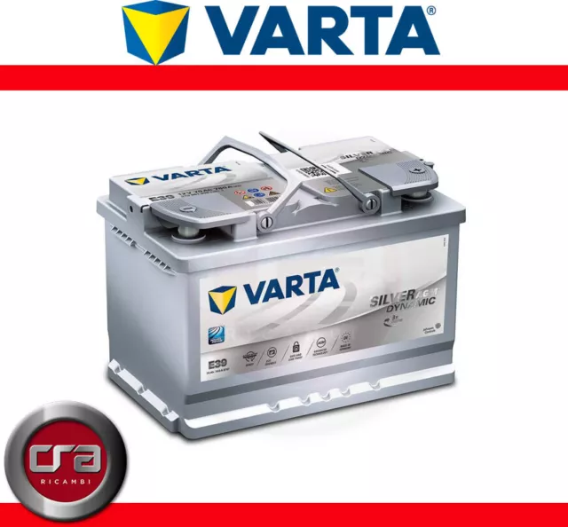 Batteria Auto Varta Silver Dynamic E39 12V 70Ah 760A Agm Start&Stop