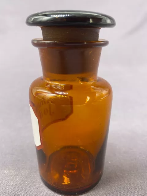 APOTHEKERFLASCHE APOTHEKER GEFÄSS AUS GLAS AMON JODAT 9,2cm 3