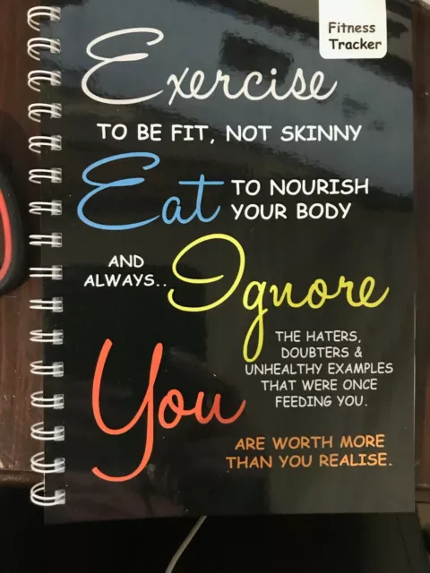 Exercise to be fit fitness book journal workout tracker diary personal trainer