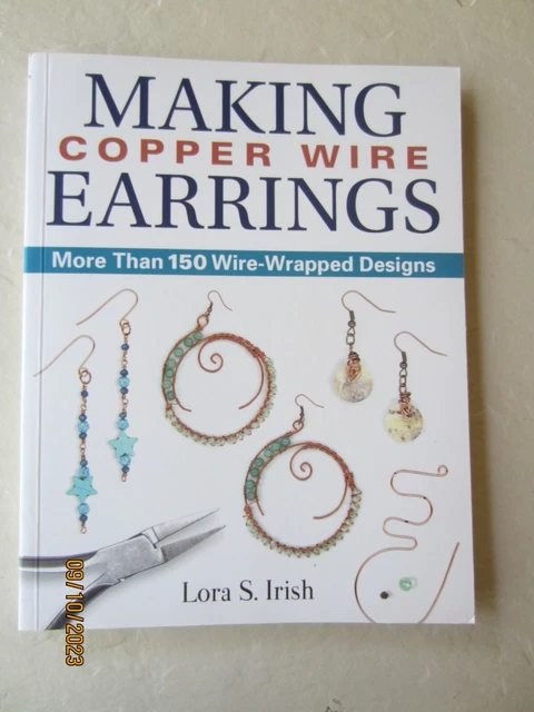 Pendientes de fabricación de alambre de cobre Lora S. alambre irlandés envuelto libro para hacer joyas