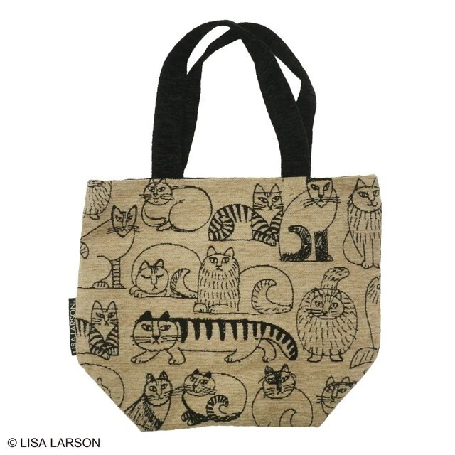 Lisa Larson cat bag mini bag mini tote bag cat gobelin weave new article From JP