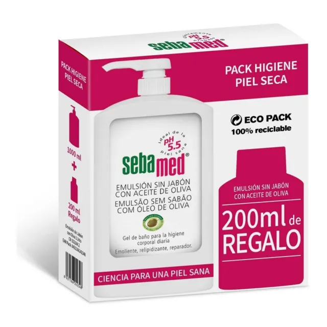 Set de higiene Sebamed Emulsión Sin Jabón Gel De Baño Con Aceite De Oliva Lot