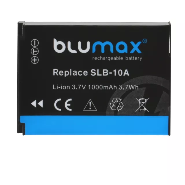 Blumax Akku passend für Samsung SLB-10A WB550,  WB690,  WB710, WB750 1000 mAh