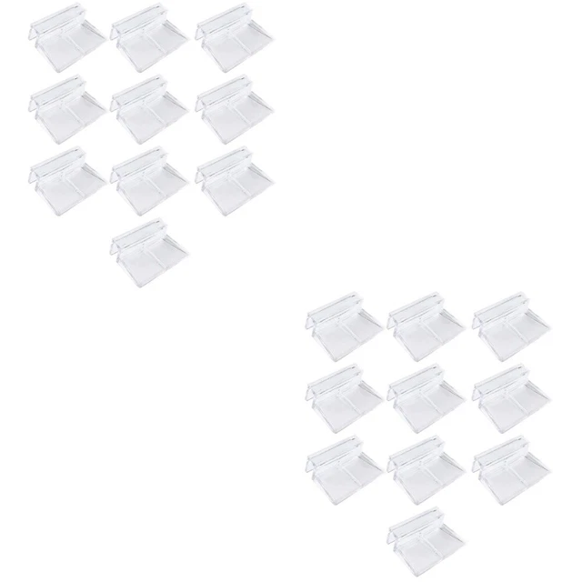 20 Pcs10mm Fish Tank Bracket Acrylic Rimless Aquarium Lid Clips Cover Support