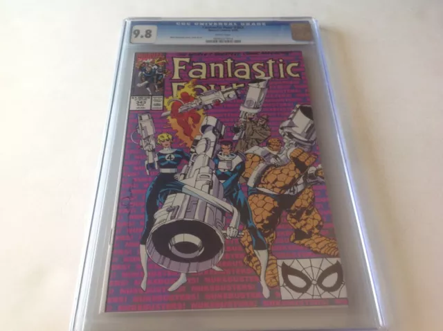 Fantastic Four 343 Cgc 9.8 White Pages Super Nukebuster Cover Marvel Comics