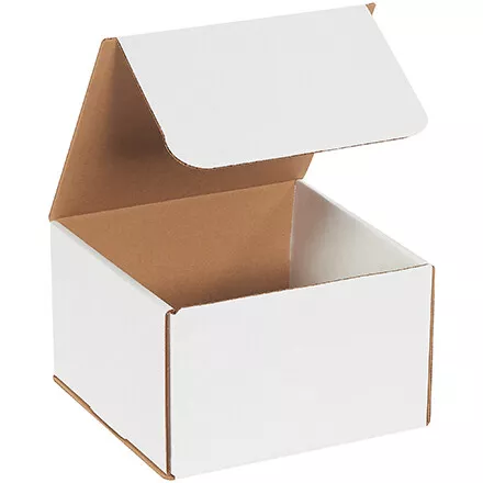 GuardianShip: 8x8x5 White Corrugated Mailers - 50/Case