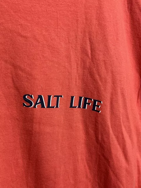 SALT LIFE LIVE Salty Men's Size XLG Craftsman of the Sea Coral T Shirt ...