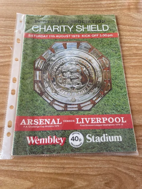 FA Charity Shield 1979 Arsenal V Liverpool programme 1.34