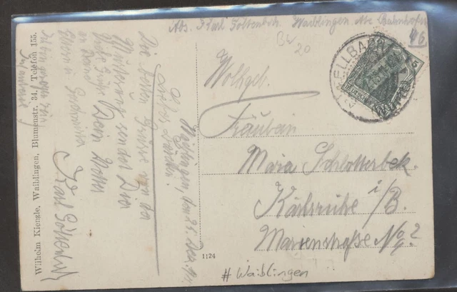 Junge Männer zur Musterung geschrieben Waiblingen Verlag Kienzle gst. 1915 2