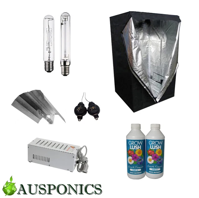 400W BALLAST/HPS+MH/REFLECTOR/GROWLUSH Coco Nutrients/Tent