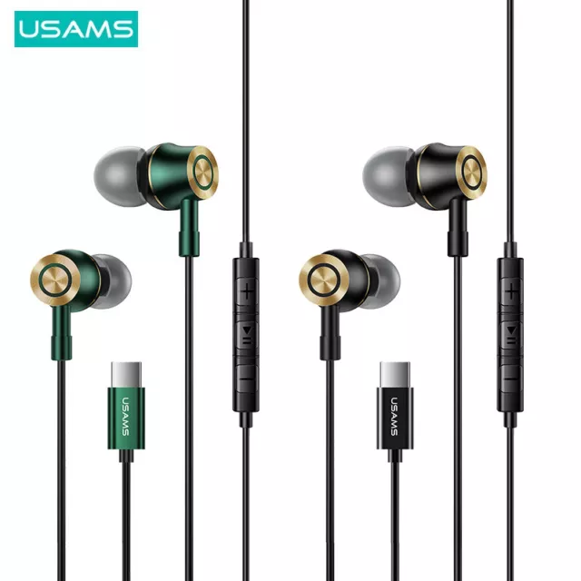 Original USAMS USB TYPE-C In-Ear Headset Kopfhörer Galaxy S20 S21 5G Samsung